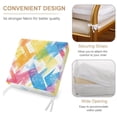 thumbnail image 3 of Outdoor Waterproof Sofa Cover Waterproof And Windproof Pull Rope Design Can Adjust The Size Of The Sofa Easy To Disassemble AliceBlue Tie-dye Background Rainbow Colors (2) 20x18x4in, 3 of 8