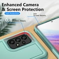 thumbnail image 4 of AggXpf for Samsung Galaxy A53 5G Case, Dual Layer Protective Heavy Duty Cell Phone Cover, Galaxy A53 5G Protective Cover, Shockproof Rugged Phone Case, Green, 4 of 7