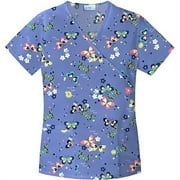 Stainglass Butterfly Mock Wrap Top