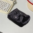 thumbnail image 3 of Bolso para auriculares para mujer, monedero de bolsillo, práctico y portátil, monedero pequeño para ir de compras, citas en la calle y desplazamientos Negro, 3 of 7