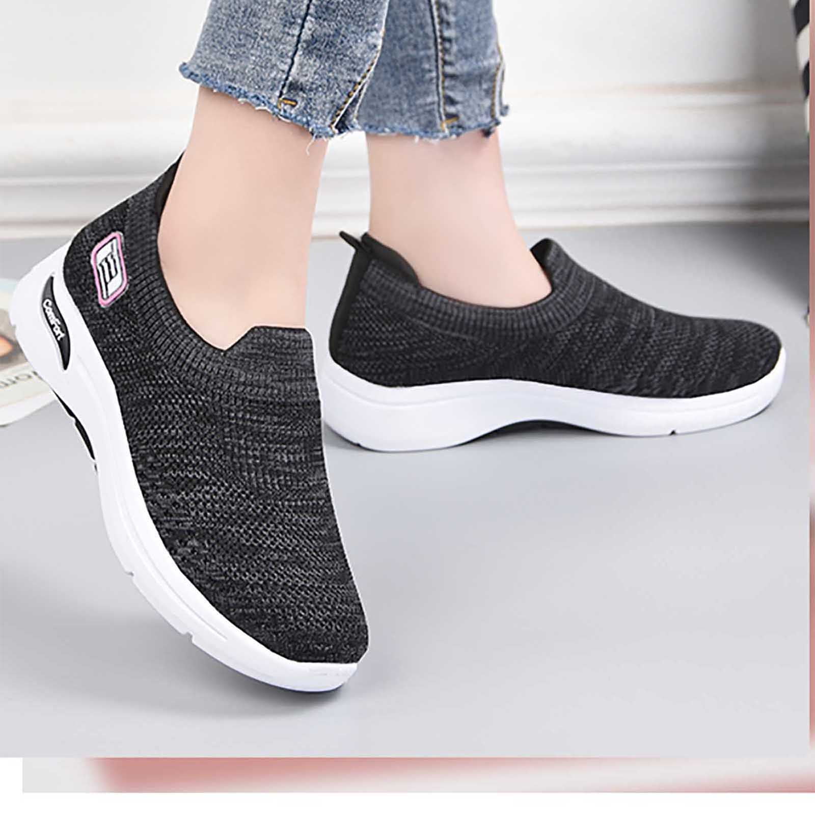 Fabric Ladies Casual Shoes in Zipper, Size: 36-41