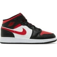 thumbnail image 5 of (GS) Air Jordan 1 Mid 'Alternate Bred Toe' (2022) 554725-079, 5 of 5