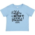 thumbnail image 3 of Inktastic Life is Better at The Beach with Sunshine Seashell and Palm Trees Boys or Girls Baby T-Shirt, 3 of 5