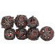 thumbnail image 5 of Metal Dice Set, Hollow Metal Dice Portable Copper 7pcs Long Lasting  For Board Games ANGGREK Negro Níquel Naranja, 5 of 8