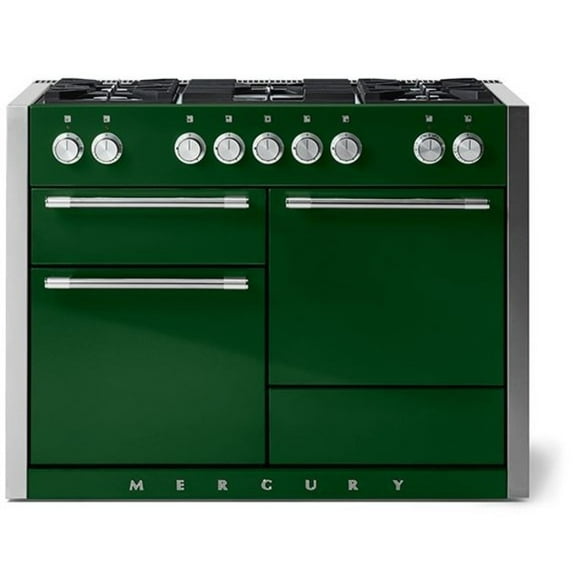 Aga Amc48df Mercury Series 48" Wide 6 Cu. Ft. Slide In Dual Fuel Range - Cornwall Green