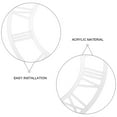 thumbnail image 3 of Raindrops Acrylic Clock Face Roman Numerals Round Time Display 1Pcs For Hallway, 3 of 8