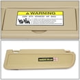 thumbnail image 2 of DNA Motoring ZTL-Y-0145-YE For 2006 to 2011 Honda Civic Factory Style Left Driver Left Side Sun Visor Sunshade Beige 07 08 09 10, 2 of 5