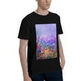 thumbnail image 2 of Bingfone Colorful Purple Cosmos Flower Men'S Loose Fit Short-Sleeve Pocket T-Shirt, 2 of 7