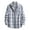 Blue, variant on DDAPJ pyju Fashion Flannel Shirt for Men 2023 Clearance,Regular Fit Button Down Checked Shirts Long Sleeve Lapel Plaid Shirt Jackets Fall Winter Lightweight Outerwear