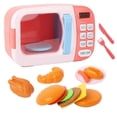 thumbnail image 1 of Electric Toy Microwave Oven with Timer, Interactive Role Play, Fun Gift, 22x11x15cm 13-piece electric microwave pink, 1 of 1