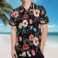 thumbnail image 5 of High Quality Hawaiian Shirts for Men Short Sleeve Aloha Beach Shirt Floral Summer Casual Button Down Shirts Blouses T5UOJO, 5 of 7