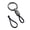 Black O Shape, variant on Rough Keychains Clip Outdoor Keychains Utility Keychains Climbing Keychains