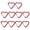 Red, variant on Sportteer Climbing Carabiners Carabiner Clips Heart-shaped Carabiner Hooks: 10Pcs Compact Quick Link Snap Hook Clips Strong Load-bearing Key Holders Camping Supplies