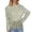 Green, variant on EDFBUYKRS Women's Long Sleeve Round Neck Tops Lace Casual Tee Loose Blouses T Shirts S