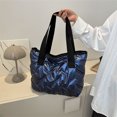 thumbnail image 3 of Bolso Hobo para Mujer Bolso Acolchado Brillante Gran Capacidad Bolso Invierno para Niñas (azul), 3 of 8