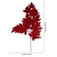 thumbnail image 5 of LABSERRON Autumn Fall Artificial Thanksgiving Plant for Decor Made of Flannel in Red Color 1Pc, 5 of 8