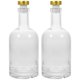 thumbnail image 1 of Botella de vodka, licor, vino, whisky, vidrio transparente espesado, 375 ml (2 unidades), 1 of 6