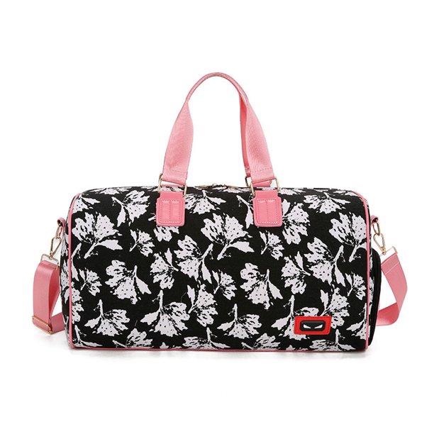 Bolsa de lona resistente al agua con diseño Floral Original, bolsa de gimnasio, bolsa de viaje de fin de semana para gimnasio, playa, viaje, escuela, bolsas diarias oso de fresa vestir