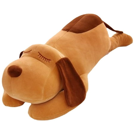 MOQIN Soft Large Dog Plush Hugging Pillow, Giant Stuffed Animal Soft Plush Toy Dog Cute Cuddle Hugging Pillow/Body Pillow Birthday Gift for Kids, 13.8"