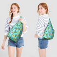 thumbnail image 2 of Cute Avocado Sling Backpack - Playful Kawaii Illustration, Multi-Functional Shoulder Bag, 2 of 4