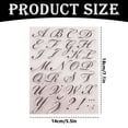 thumbnail image 2 of Cursive Alphabet Stamps Set with Acrylic Block - 26 Uppercase Letters & Punctuation Marks for Card Making, Scrapbooking, DIY Calligraphy Lettering, 2 of 3