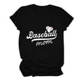 thumbnail image 2 of Nrmvnmi Mothers Baseball Tee Shirt for Women Short Sleeve Letter Printed Graphic Mom Gifts Tee Shirts Mothers Day Gifts, 2 of 5