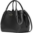 thumbnail image 3 of Kate Spade New York Women’s Pebbled Leather Dumpling Satchel Bag, Black, 3 of 5