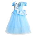 thumbnail image 2 of Disfraz de princesa Fengligoo azul para niñas de 5 a 6 años, 2 of 8