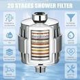 thumbnail image 3 of Shower Filter, 20 Stage Shower Head Filter for Hard Water, High Output Shower Water Filter to Remove Chlorine, Fluoride and Other Impurities, Improves Skin Condition, 3 of 4
