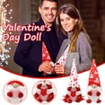 thumbnail image 1 of Fiudx Poste de Pie para San Valentín, Adorable Regalo Navideño, Tela de Lana Suave, Adorno Festivo para Mesa, Decoración de Sala de Estar, Perfecto para Enamorados, Tamaño 34 X 10 X 8 Cm, Juego de 2, 1 of 6