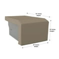 thumbnail image 7 of COVERS&ALL Built-in Grill Side Burner Cover, 12 Oz Waterproof UV & Weather Resistant BBQ Grill Protector Outdoor Indoor Use with Elastic (20" W x 33" D x 18" H, Beige), 7 of 7