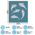 thumbnail image 2 of Dolphin dark blue background-4 Dishwasher Magnet Cover Decorative Sticker for Home Cabinet Kitchen 23" x26", 2 of 5