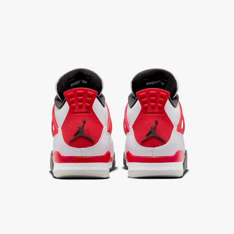 Air Jordan Men's 4 Retro 'Red Cement' Sneaker 2023, White