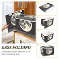 thumbnail image 2 of Yayeee Collapsible Cube Storage Bin with Lid Fabric Closet Decorative Basket with Handles, Beige Moon, 2 of 7