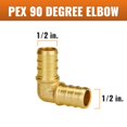 thumbnail image 2 of PEX Fittings SUNGATOR, codo de 1/2 pulgada y 90 grados, paquete de 25 unidades, 2 of 7