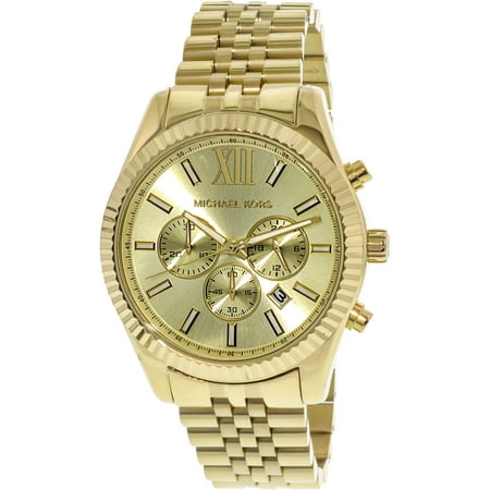 Best Michael Kors Lexington Gold-Tone Chronograph Men
