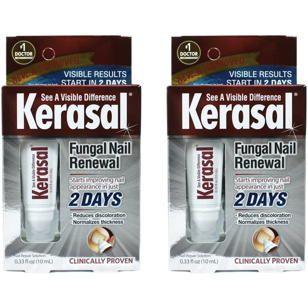 Kerasal Kerasal Nail Fungal Nail Renewal Treatment 2 Pack 10 Ml 0 33 Oz Walmart Com Walmart Com