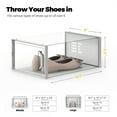 thumbnail image 6 of SEE SPRING Large 12 Pack Shoe Storage Box, Shoe Organizer for Closet,Space Saving Foldable Sneaker Rack, 6 of 7