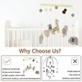 thumbnail image 4 of Jungle Animals Mobile for Crib Handmade Nursery Mobile Baby Bedroom Hanging Decoration Toy, 4 of 6
