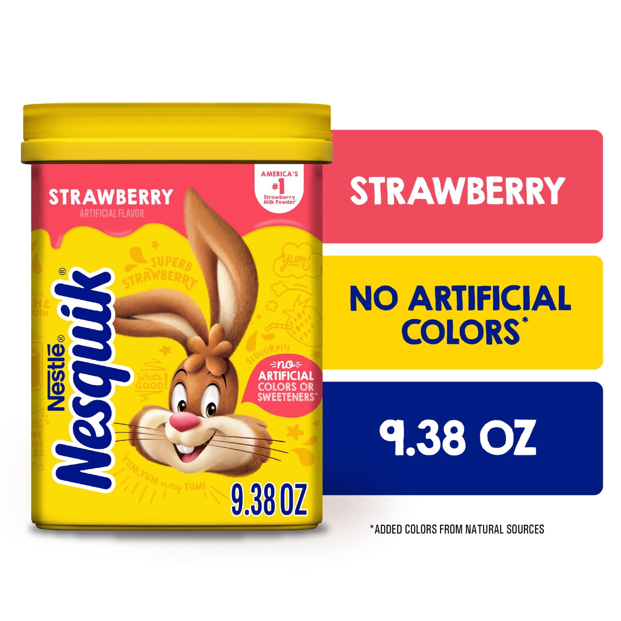 Nestle Nesquik Strawberry Flavor Powder Drink Mix, 9.38 oz