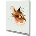 thumbnail image 2 of Esquisse Aquarelle Chat Brun Adorable - Grande Toile d'Art Animal, 2 of 4