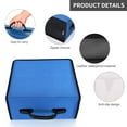 thumbnail image 4 of 432 Capacity CD Case, Heavy Duty Nylon Blue DVD Disc Case Bag Holder Organizer Binder, 4 of 8