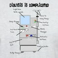 thumbnail image 3 of CafePress - Dialysis Is Complicated Women's Cap Sleeve T Shirt - Men's Classic Graphic T-Shirt, 3 of 4