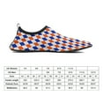 thumbnail image 3 of Orange And Blue Traditional Argyle All Over Print Water Shoes Beach Slip-on Shoes for Men Women Swim Pool Yoga Surfing Sneakers Quick-Dry Sports Barefoot Shoes, 3 of 5