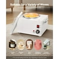 thumbnail image 4 of Extra Large 3000ML Wax Warmer - Adjustable Hair Removal Wax Heater (32-248°F) - Non-Stick Pot, 4 of 11