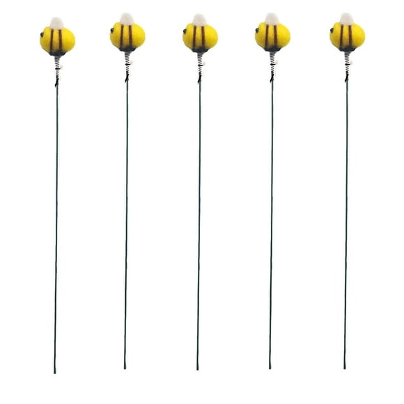 Ornamentos para Artesanías Pequeña Abeja Accesorios de Jardinería para el Hogar Colgante Creativo Enchufe en Cerámica Decoración Artesanías (5 Piezas) Abejas para Artesanías
