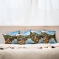 thumbnail image 3 of Ambesonne Tropical Throw Pillow Cover 4 Pack, View of Jungle River, 24", Multicolor, 3 of 6