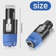 thumbnail image 2 of Adaptador de altavoz Flutesan NL4FC macho a 1/4 de pulgada TS hembra, 2 of 7