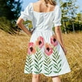 thumbnail image 3 of Watercolor Flower Sleeveless Dress wedding dresses for parties beach dresses, 3 of 6