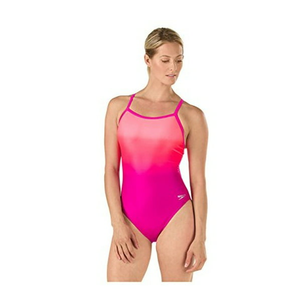 Infantil no se dio cuenta ficción Speedo Women's Powerflex Eco Ombre Flyback One Piece Swimsuit, Pink, Size  12/38 - Walmart.com